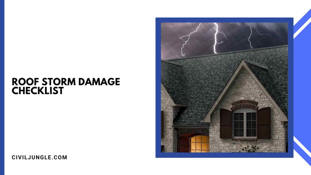 Roof Storm Damage Checklist