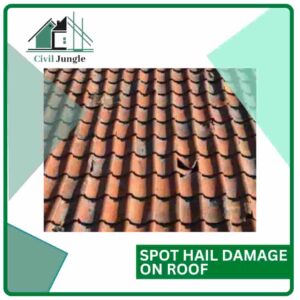 Spot Hail Damage on Roof 