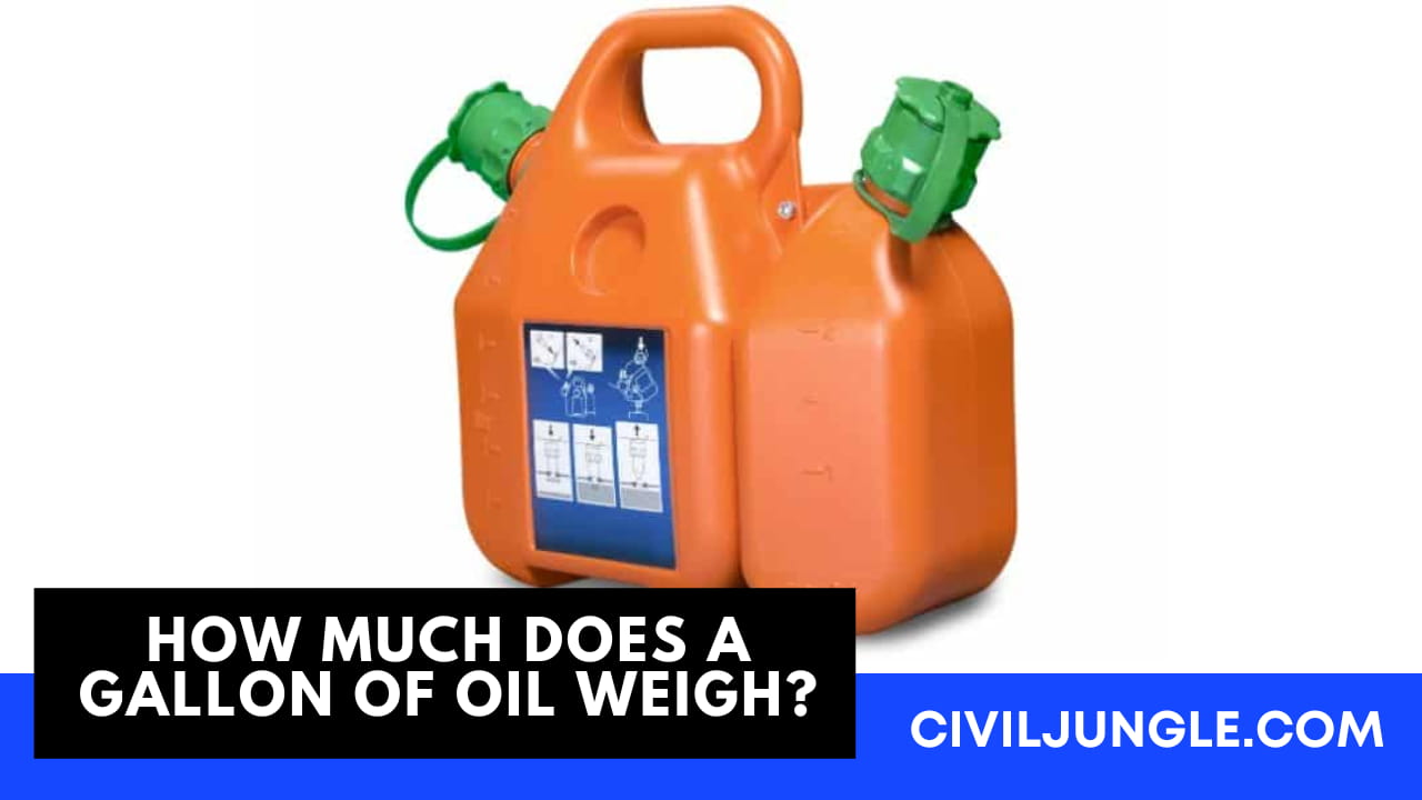 How Much Does a Gallon of Oil Weigh?