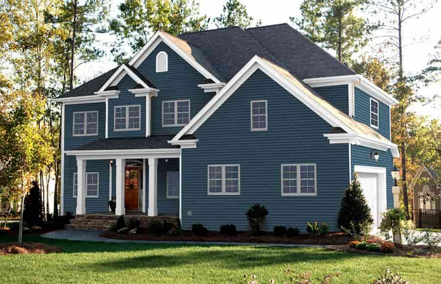 Blue Vinyl Siding, blue vinyl siding colors, blue siding colors, navy blue vinyl siding