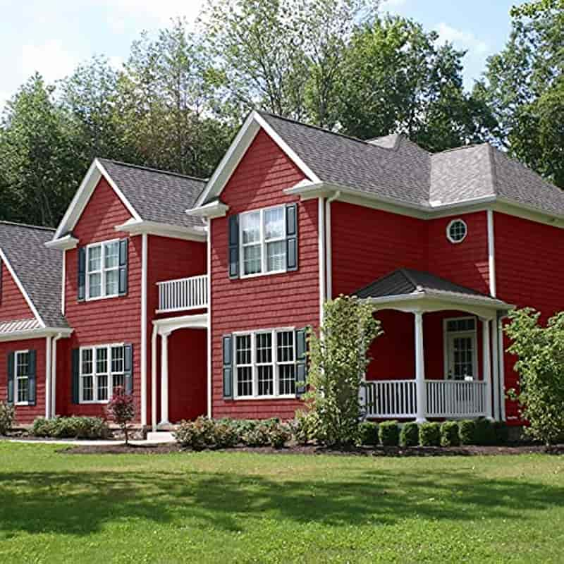 Vinyl Siding Red, colored vinyl siding, dark red vinyl siding, farmhouse red vinyl siding, vinyl siding barn red, red vinyl siding colors