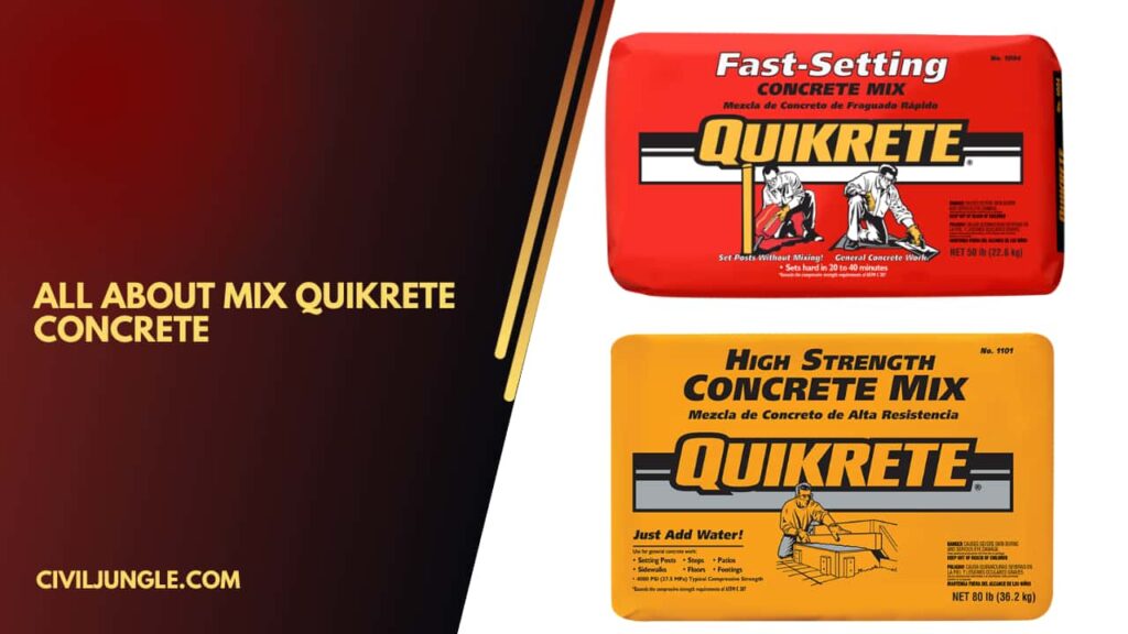 All About Mix Quikrete Concrete