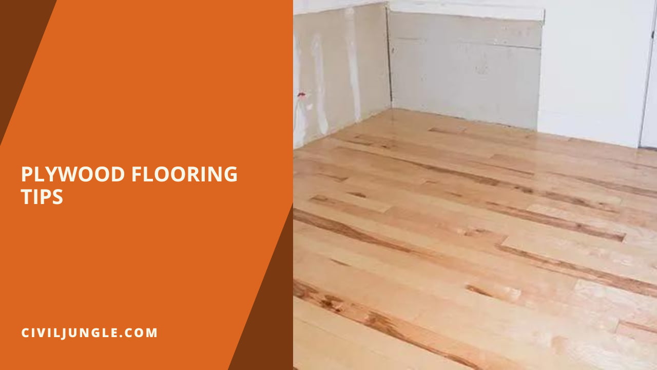 Plywood Flooring Tips