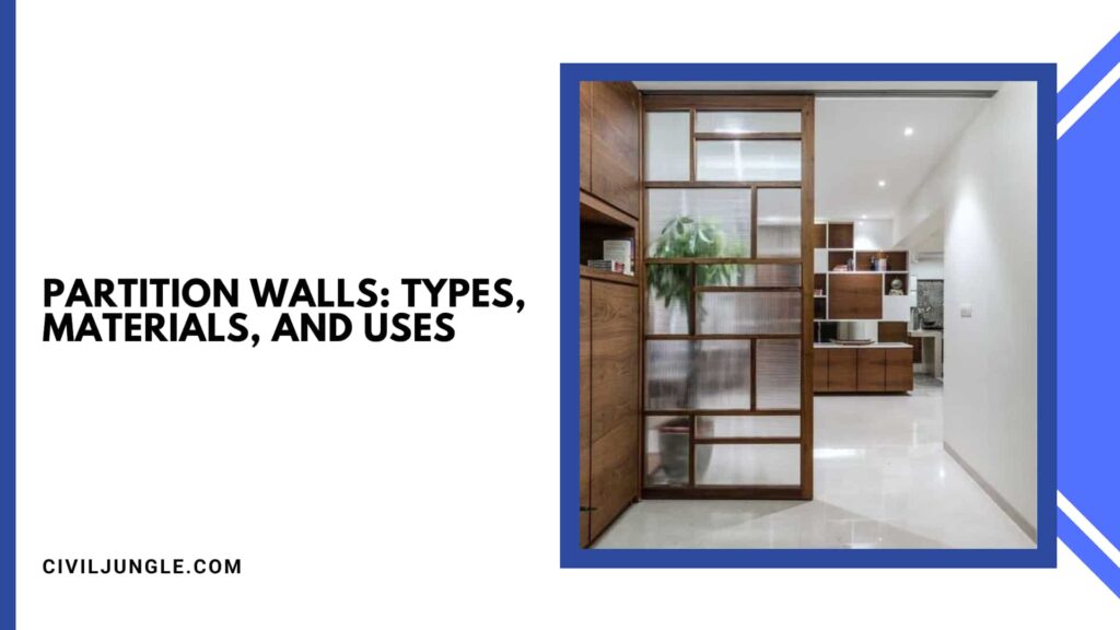 Partition Walls: Types, Materials, and Uses