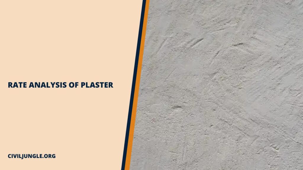 Rate Analysis of Plaster