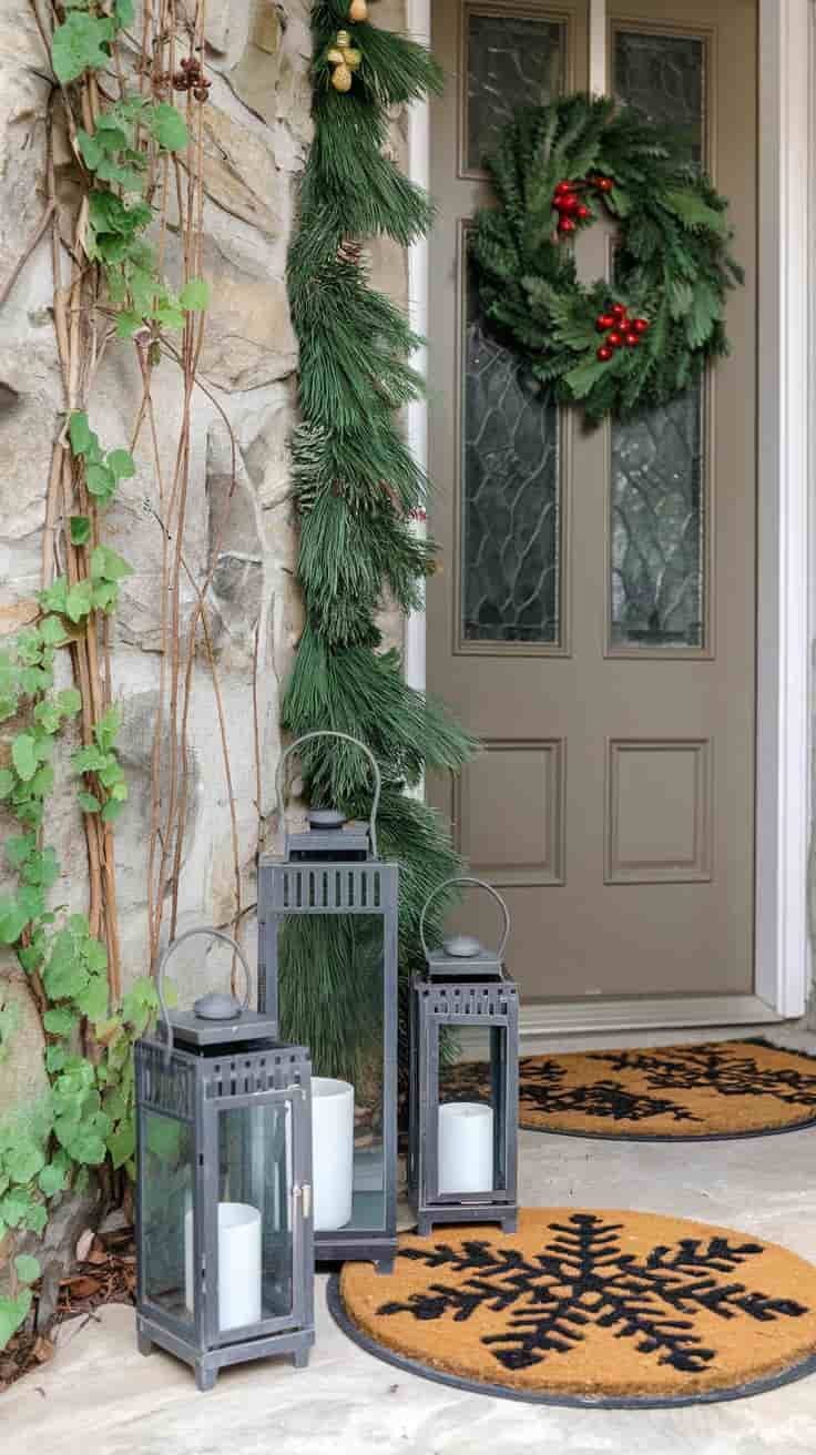 Use Christmas-Themed Doormat